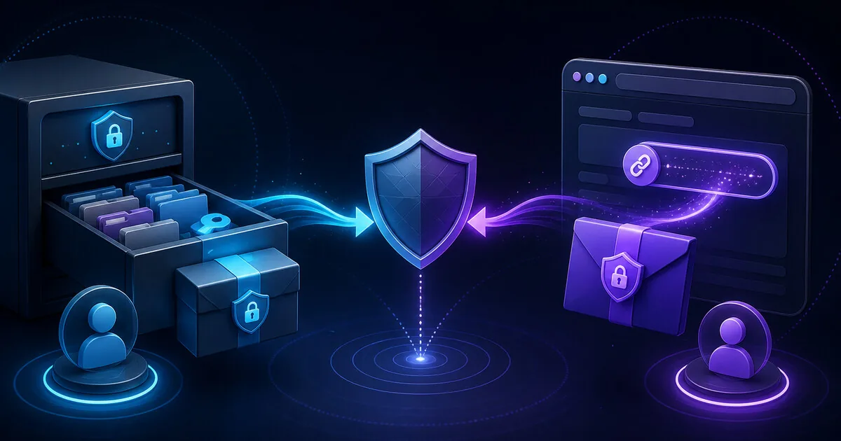 Bitwarden Send compared with VanishingVault for one-time secret sharing